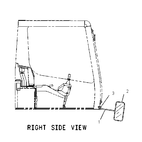 MIRROR GP-SIDE VIEW 1347846 CAT