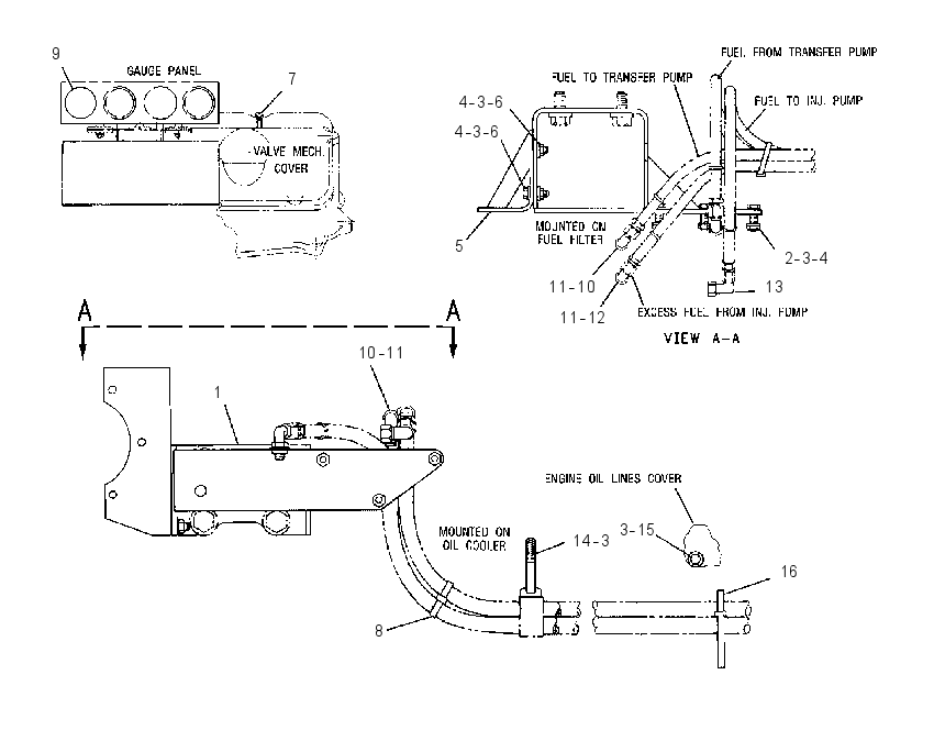 Крепление топливного фильтра 7W1083 CAT