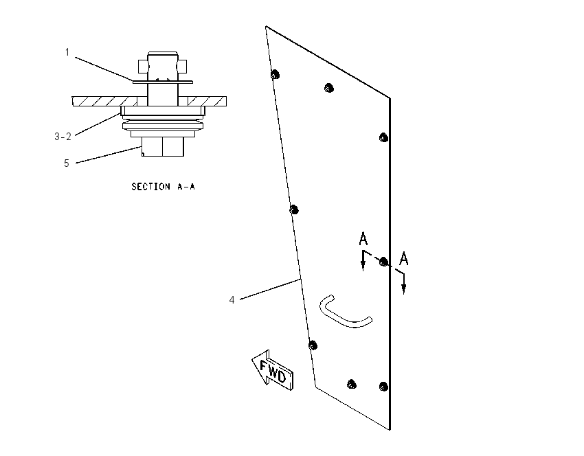 COVER GP-CAB RISER 1254903 CAT