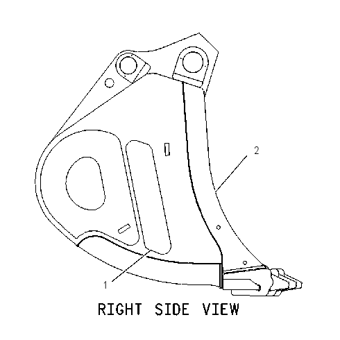 BUCKET AS-MASS EXCAVATOR 1295075 CAT