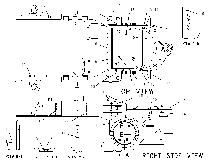 Корпус с рамой 8W5879 CAT