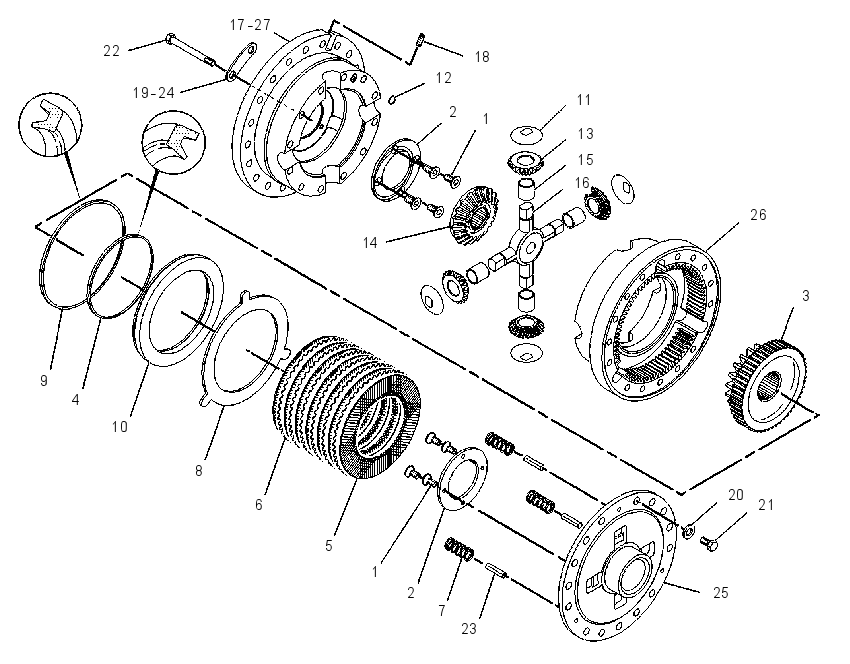 DIFFERENTIAL GP-LOCKUP 1357460 CAT