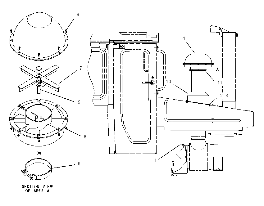 PRECLEANER AR 1024370 CAT