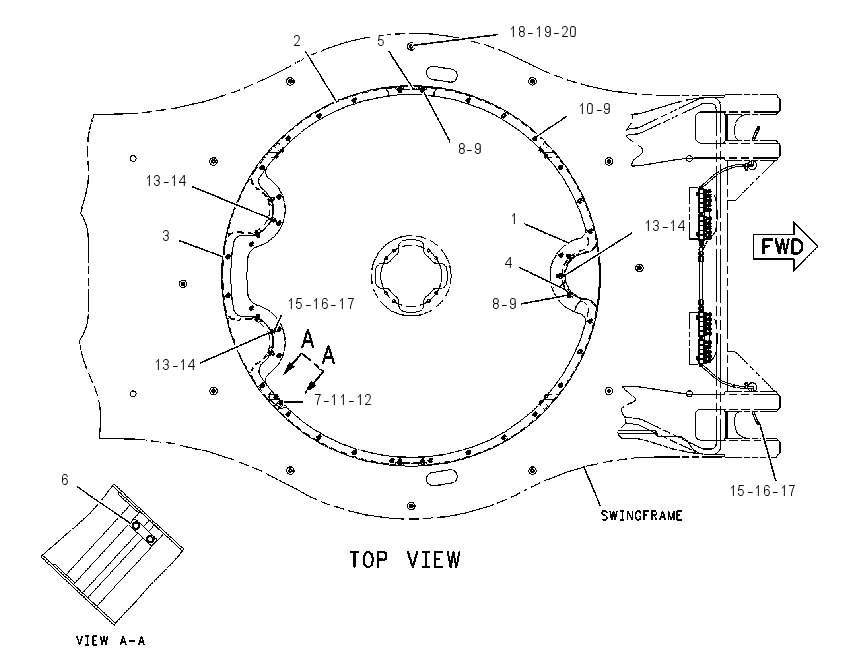 ENCLOSURE GP-SWING BEARING 6I7700 CAT