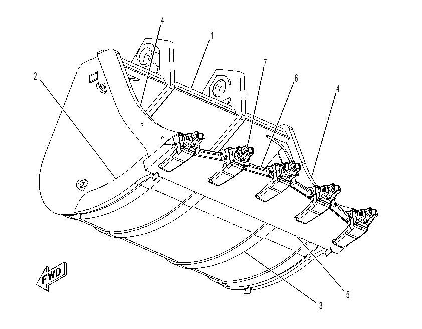 BUCKET AS-MASS EXCAVATOR 1374443 CAT