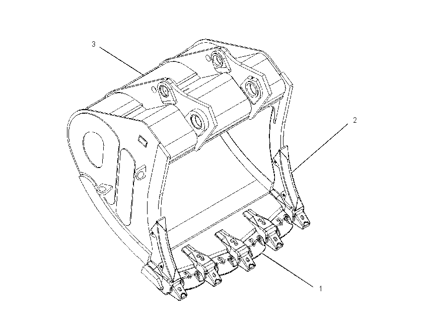 BUCKET AR-MASS EXCAVATOR 1295073 CAT