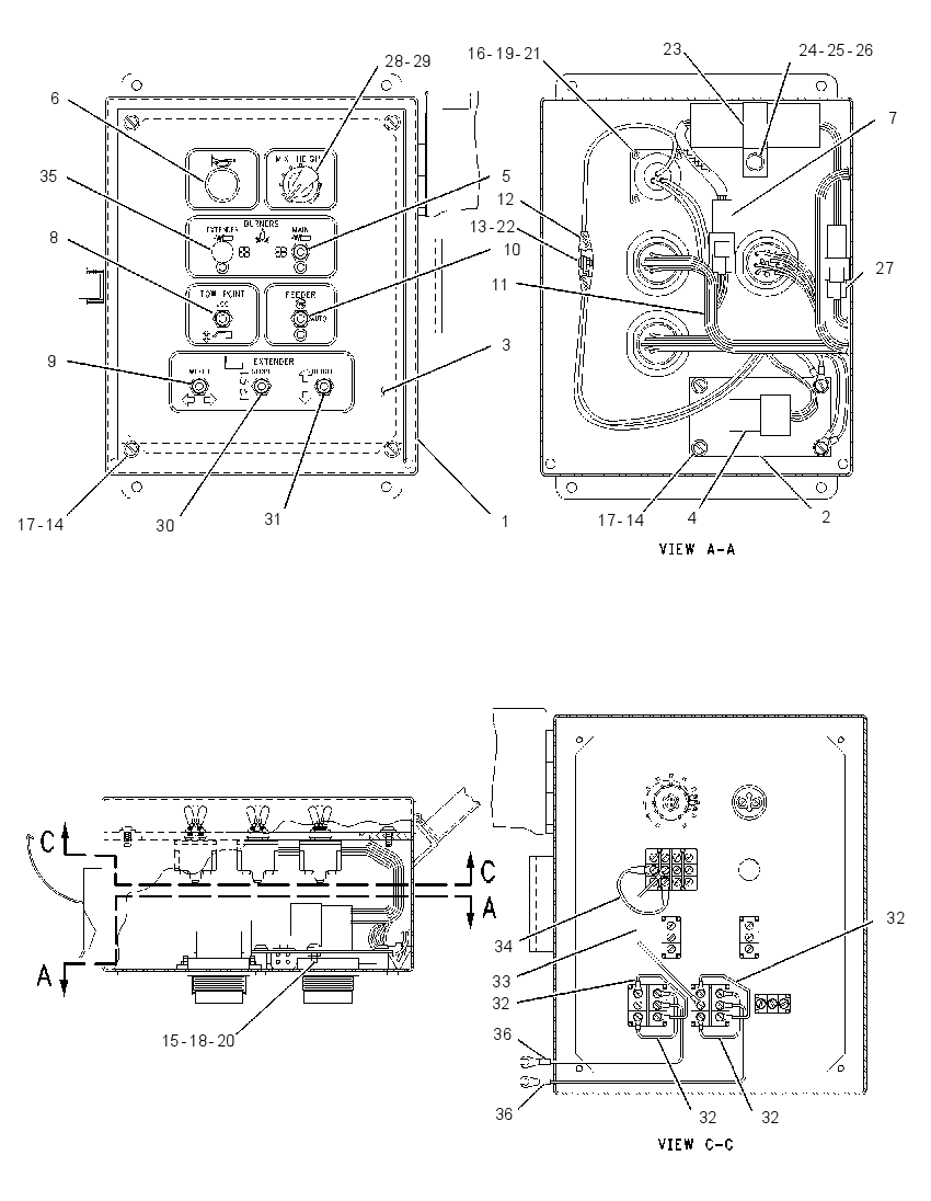 BOX GP-SCREED CONTROL 1448536 CAT