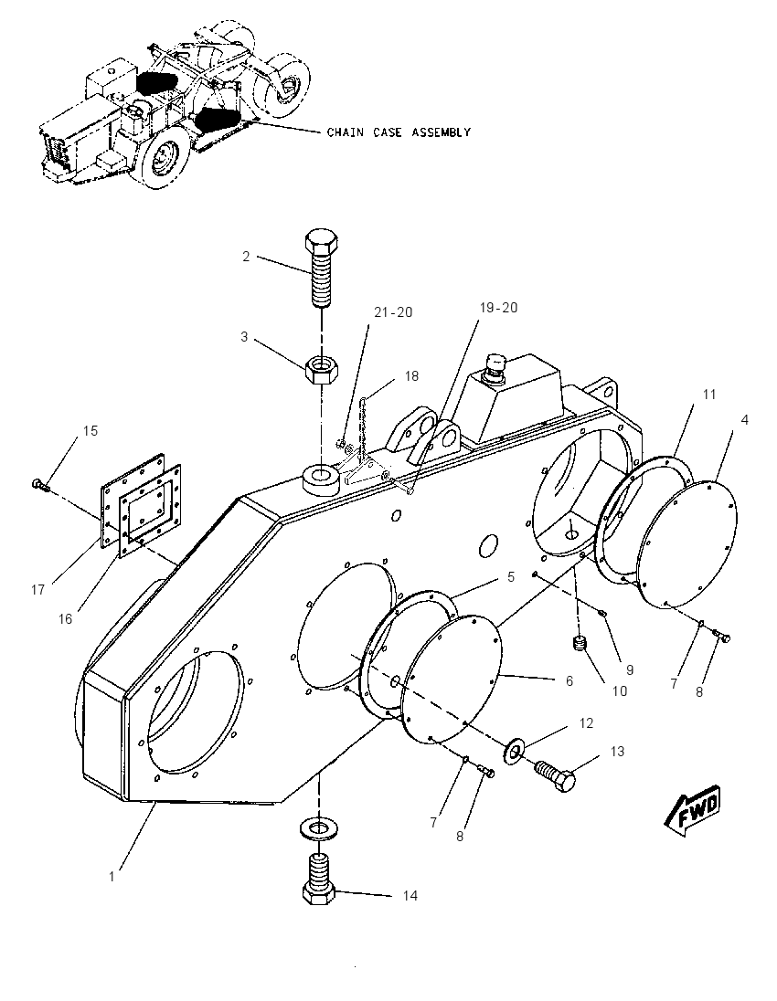 CASE & COVER GP-CHAIN DRIVE 1059045 CAT