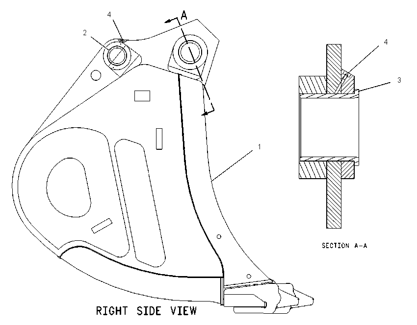 BUCKET & BEARING AS 1345912 CAT