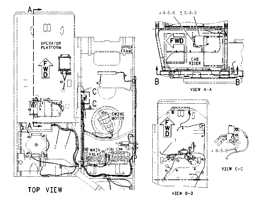 WIRING GP-GRAPPLE CONTROL 1338930 CAT