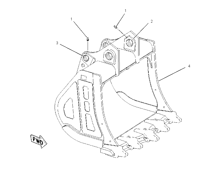 BUCKET & BEARING AS 1391155 CAT