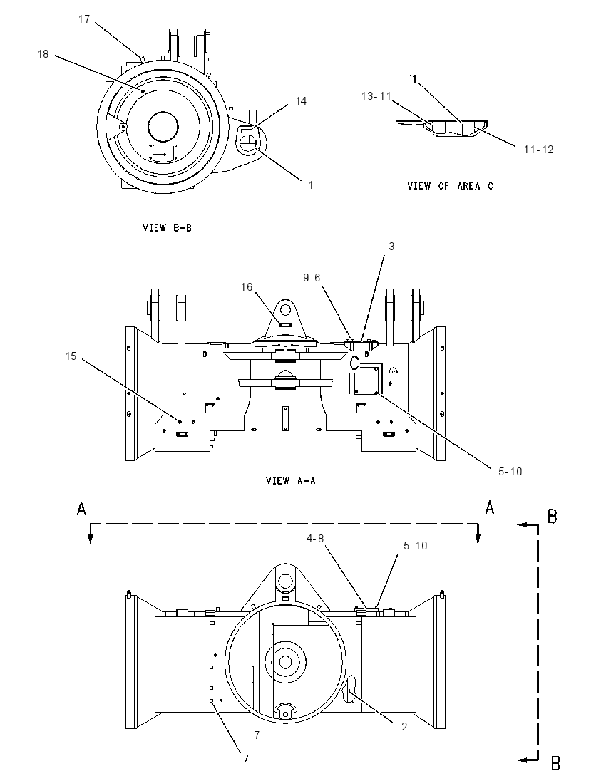 HOUSING AS-REAR AXLE 1187288 CAT
