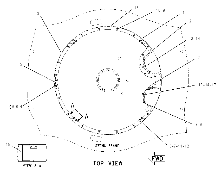 ENCLOSURE GP-SWING BEARING 1402848 CAT