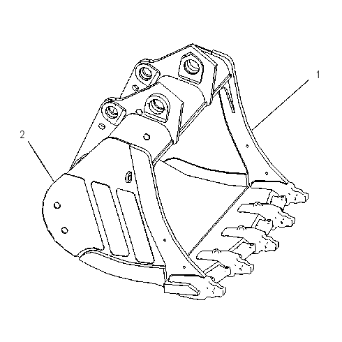 BUCKET AS-MASS EXCAVATOR 1374442 CAT