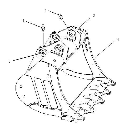 BUCKET & BEARING AS 1374441 CAT