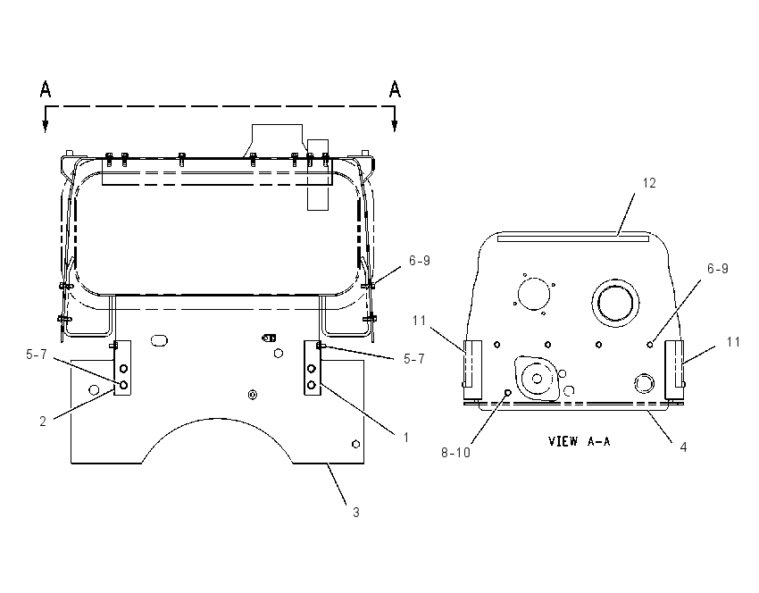SUPPORT GP-AIR INLET 1269536 CAT