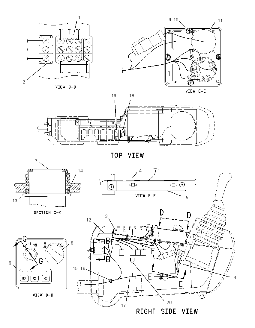 Проводка консоли 1254855 CAT