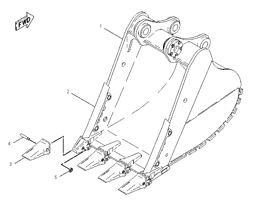 BUCKET AR 1345510 CAT