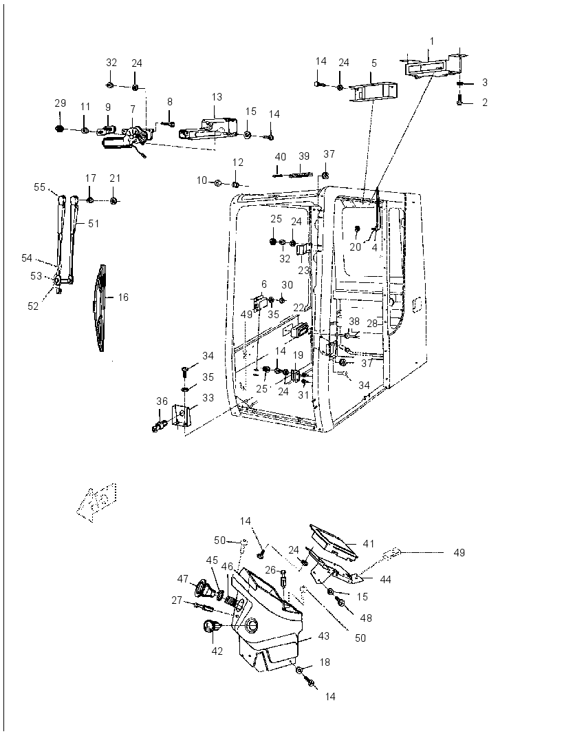 WIPER & MONITOR GP-WINDOW 1439282 CAT