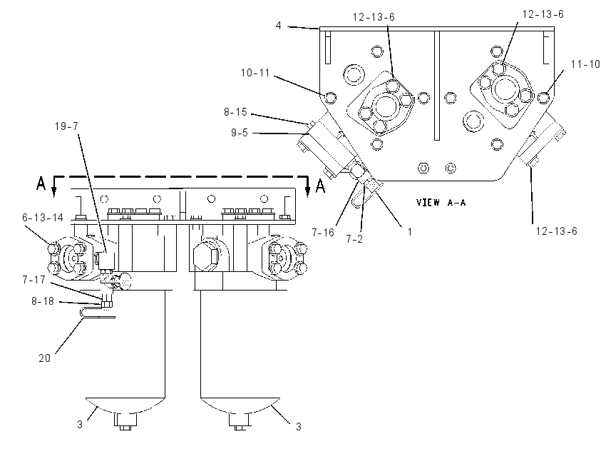 FILTER & MTG GP-POWER TRAIN 1338651 CAT