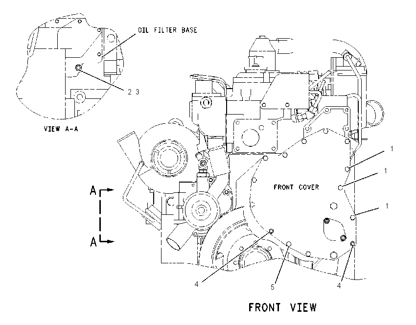FASTENER GP-FRONT COVER 1428329 CAT