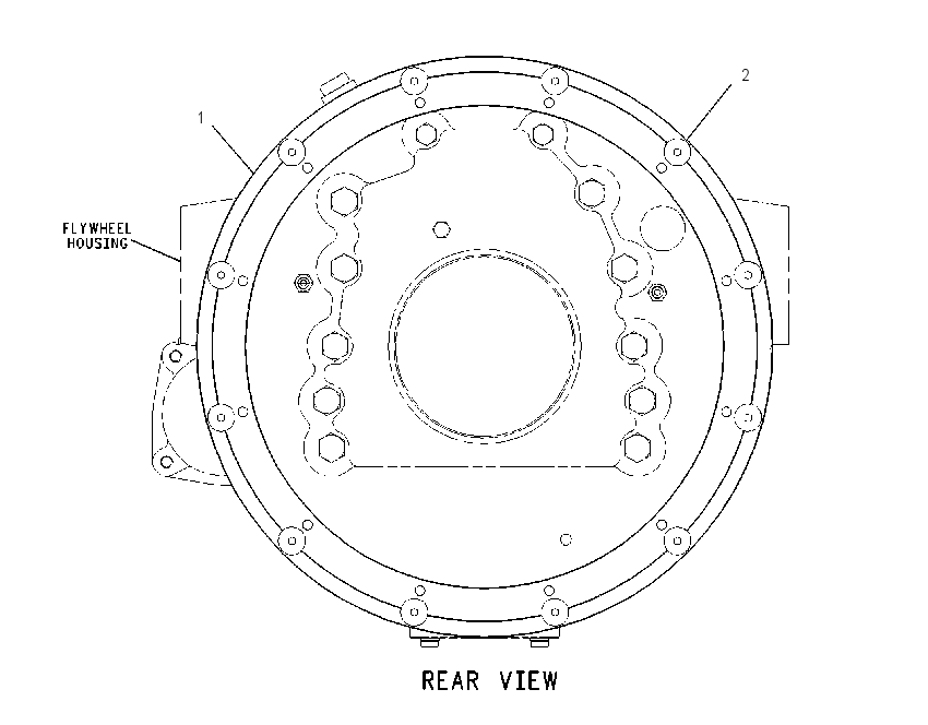 ADAPTER GP-ENGINE TO XMSN 1459974 CAT