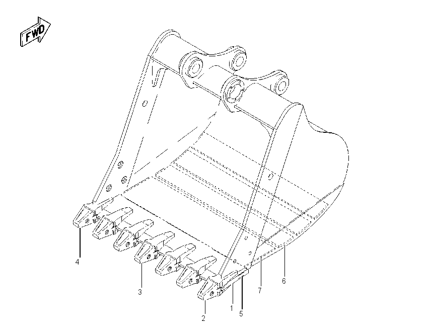 Ковш экскаваторный в сборе 2C9652 CAT
