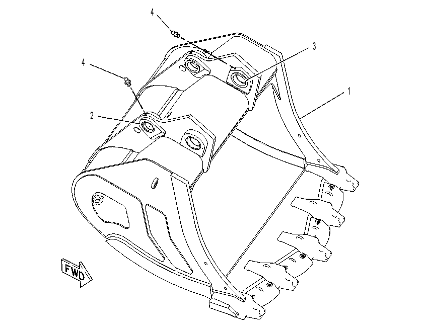 BUCKET & BEARING AS 1382500 CAT