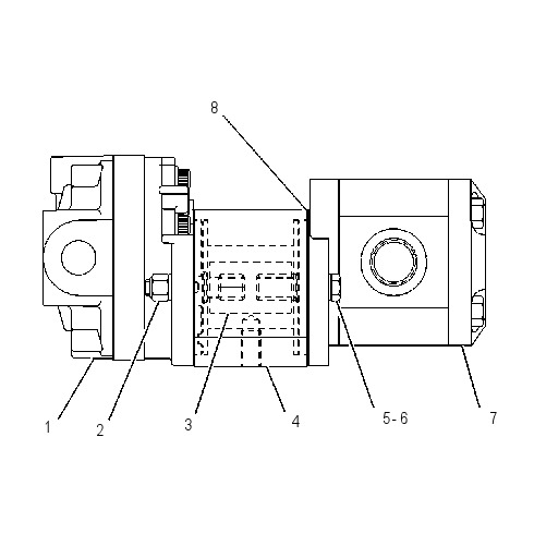 MOTOR AND PUMP GROUP 1307467 CAT