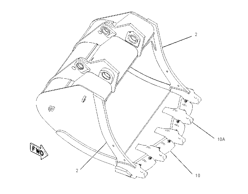 BUCKET AS-MASS EXCAVATOR 1382502 CAT