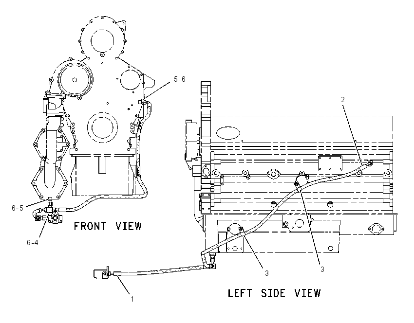 LINES GP-COOLANT DRAIN 1430057 CAT