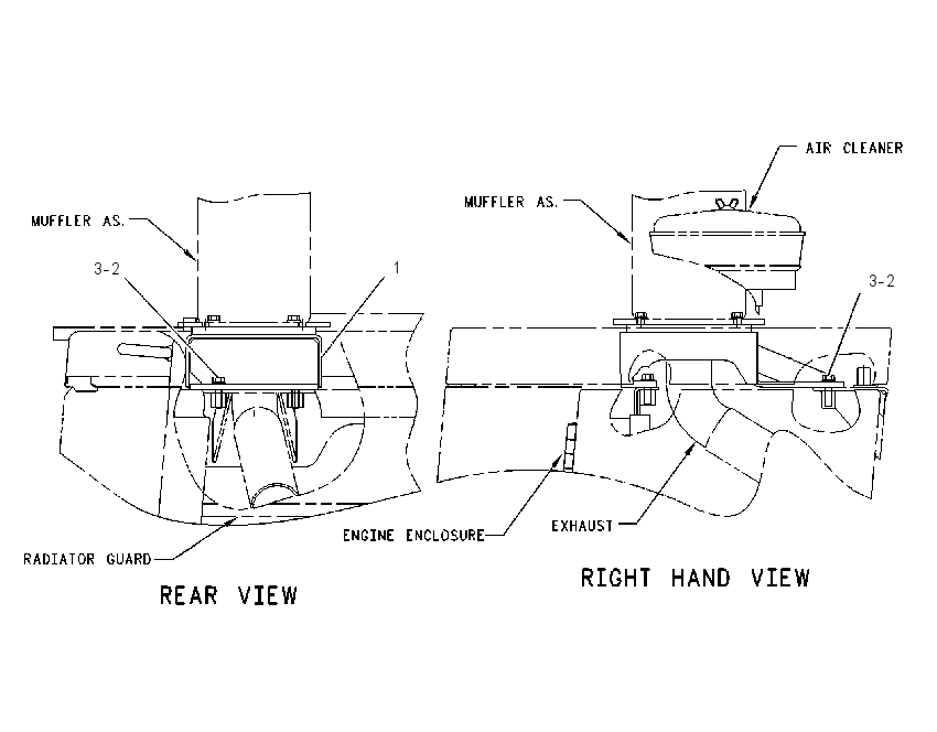 MOUNTING GP-MUFFLER 1171764 CAT
