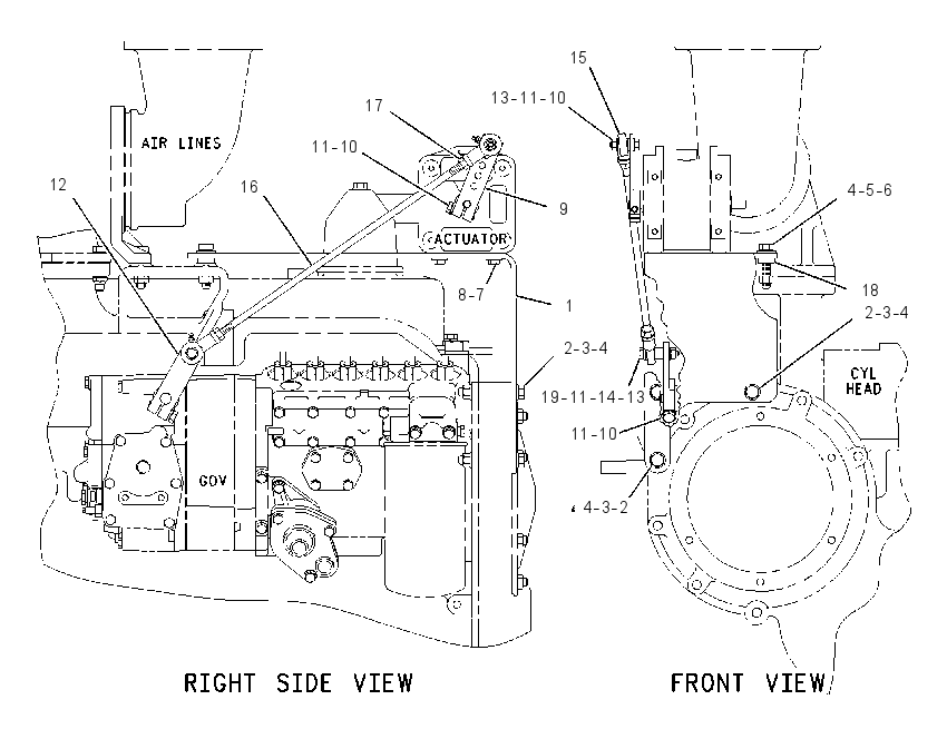 MOUNTING GP-GOVERNOR ACTUATOR 1353151 CAT
