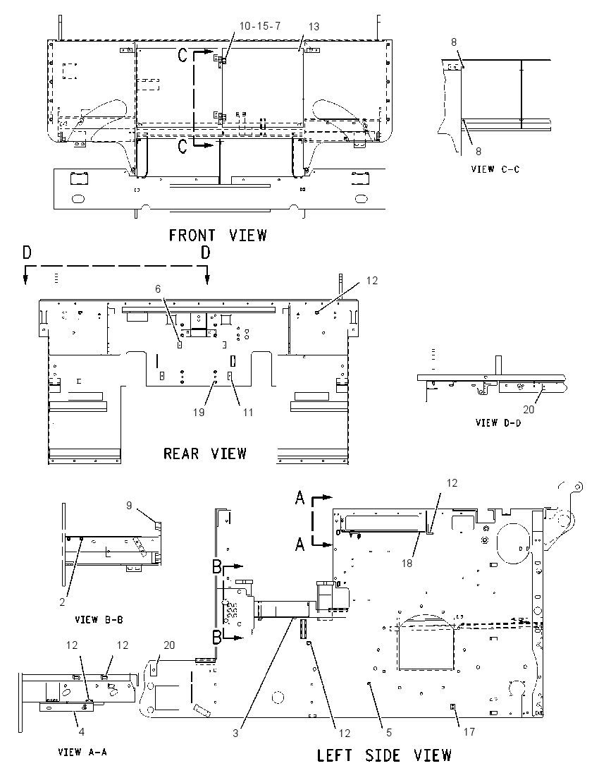 FRAME GP-MAIN 1158341 CAT