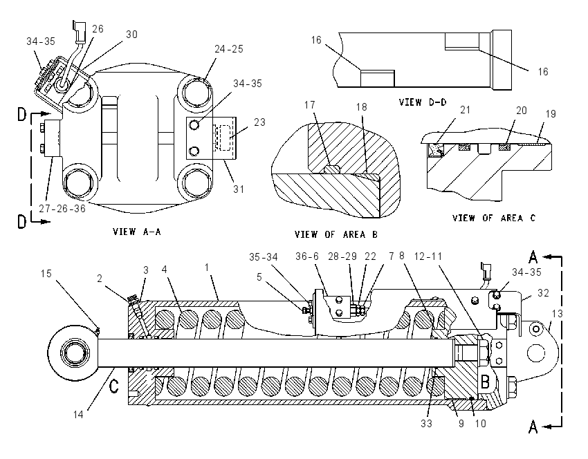 CYLINDER GP-BELT TENSIONER 1483031 CAT