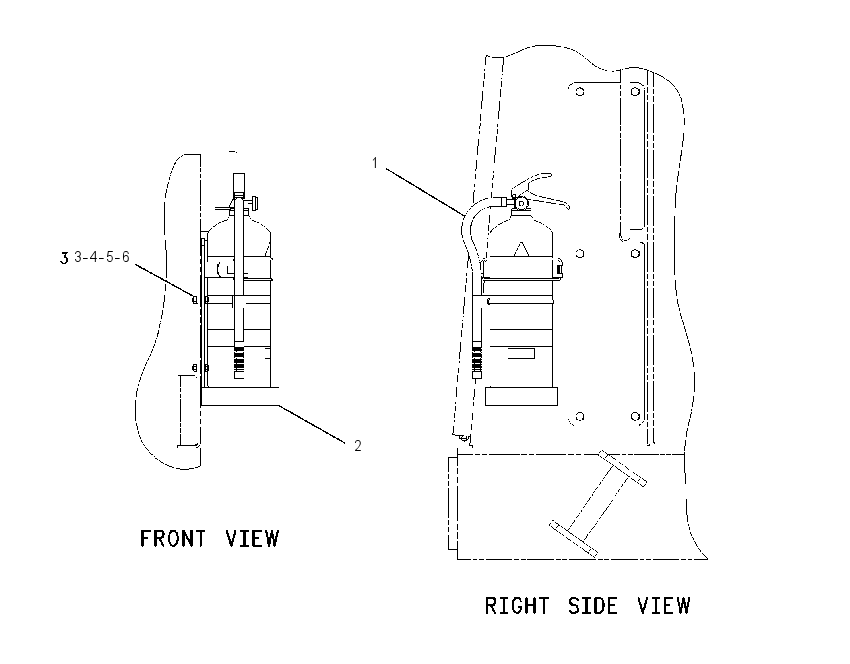 MOUNTING GP-FIRE EXTINGUISHER 3Q9240 CAT