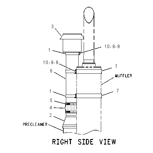 EXTENSION GP-AIR CLEANER 1364294 CAT