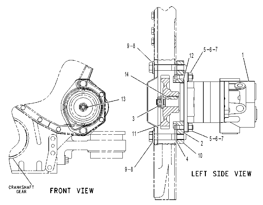 PUMP & DRIVE GP-AXLE OIL CLR 1312313 CAT