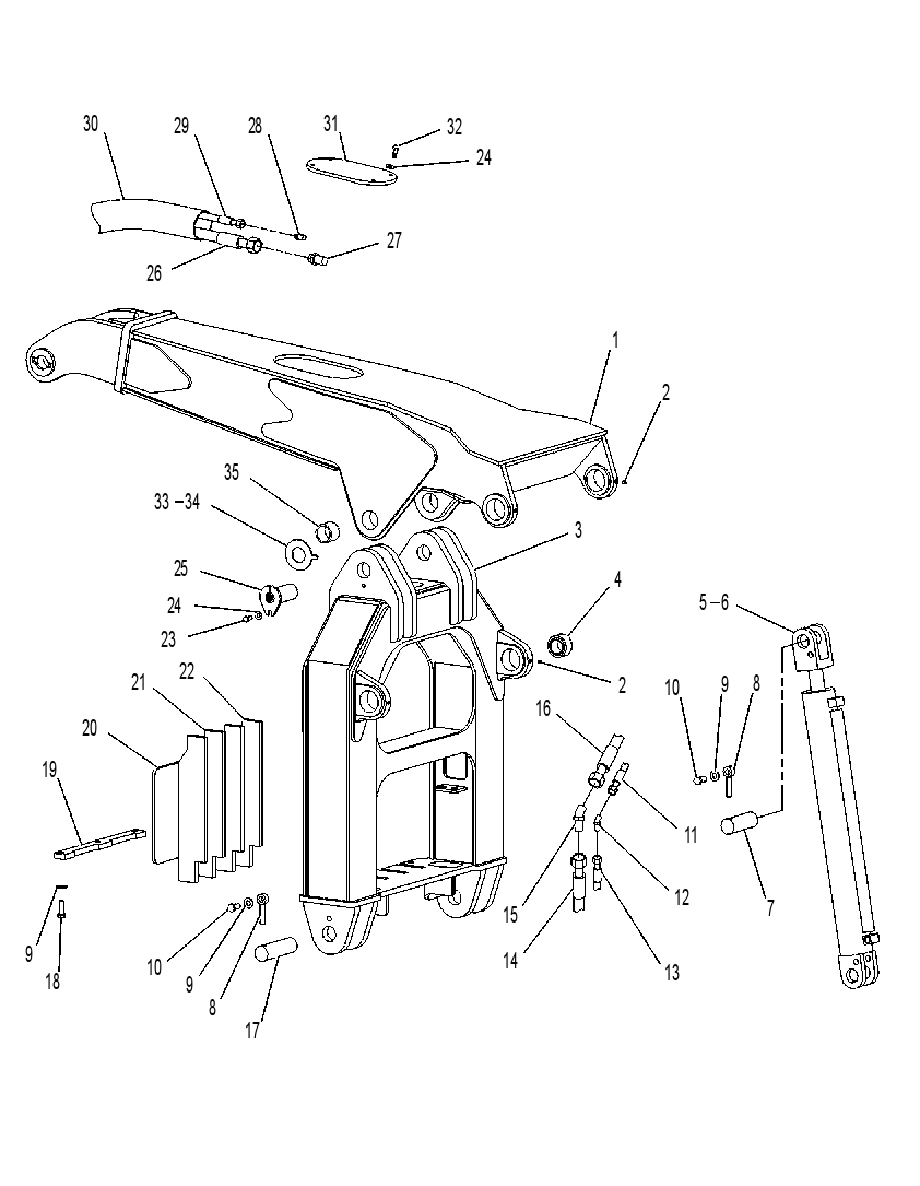 FRAME GP-GRAPPLE 1498360 CAT