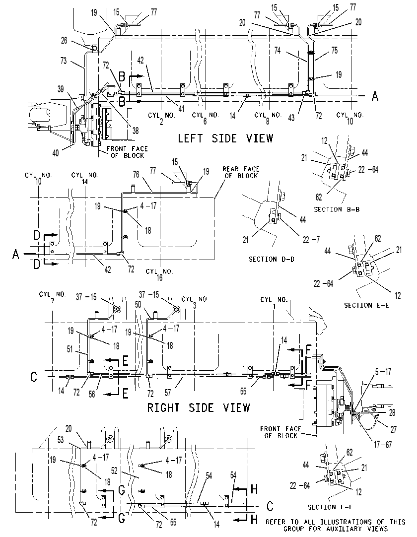 PUMP & LINES GP-VALVE LUBE 1464294 CAT