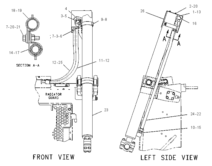 CYLINDER & LINES GP-LIFT 1268465 CAT