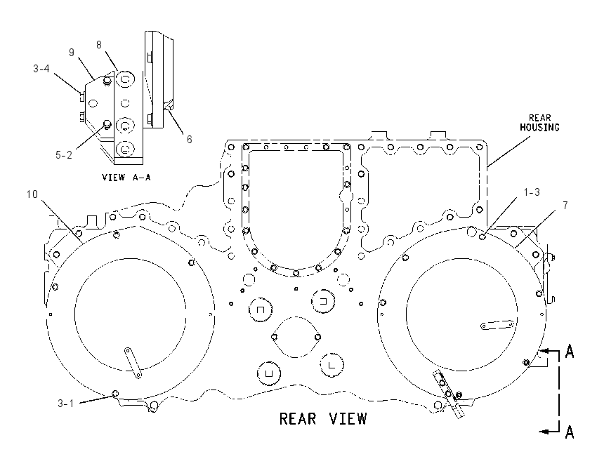 COVER GP-REAR HOUSING 1465210 CAT
