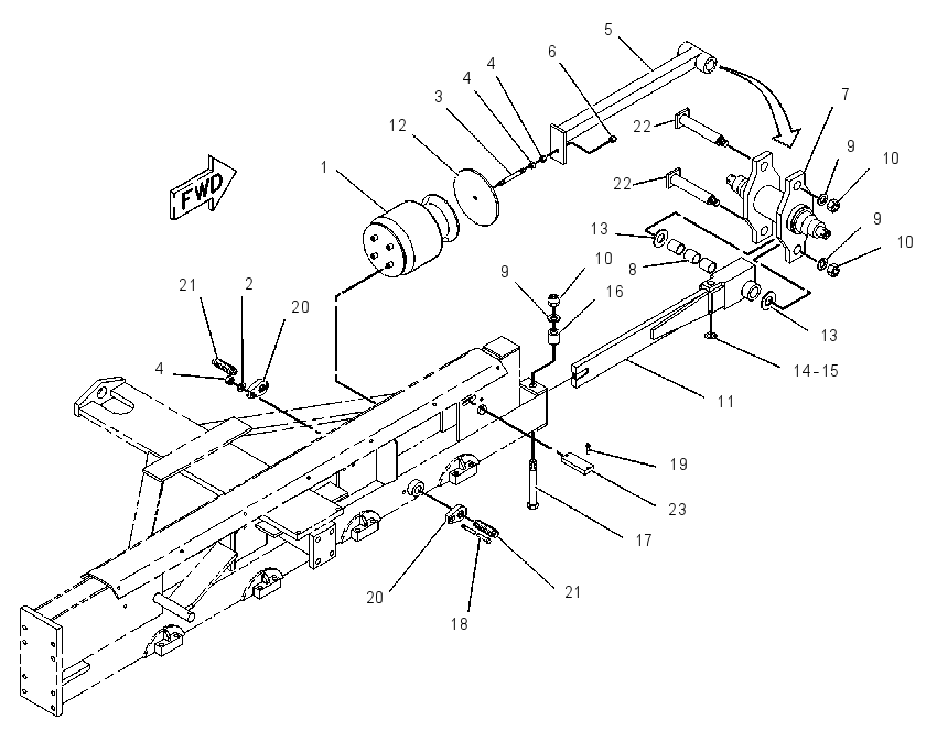 TENSIONER GP-BELT 1371234 CAT