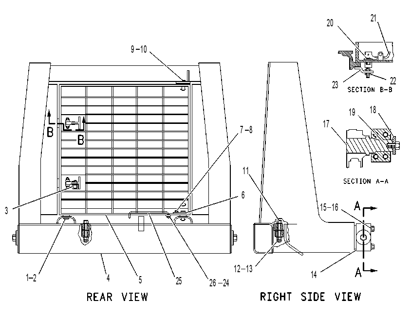 BUMPER GP-REAR 5Q6756 CAT