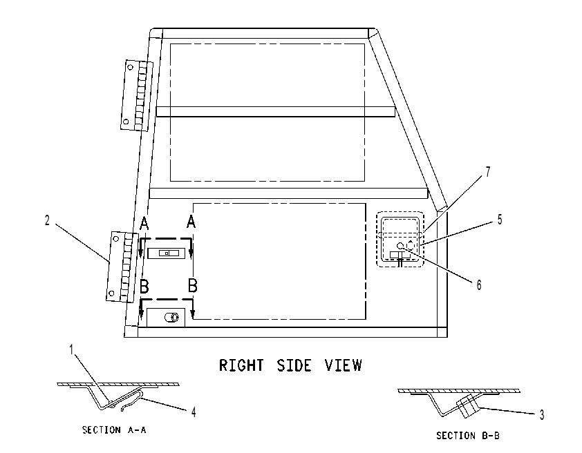 DOOR AS 2Q5185 CAT