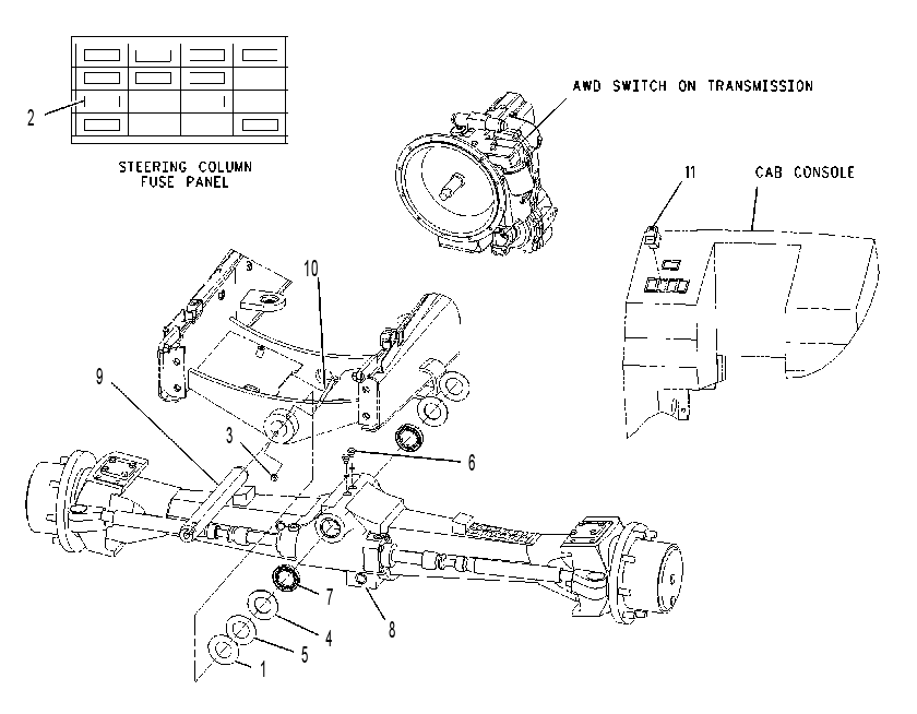 AXLE & MTG GP-DRIVE & STEERING 1129631 CAT