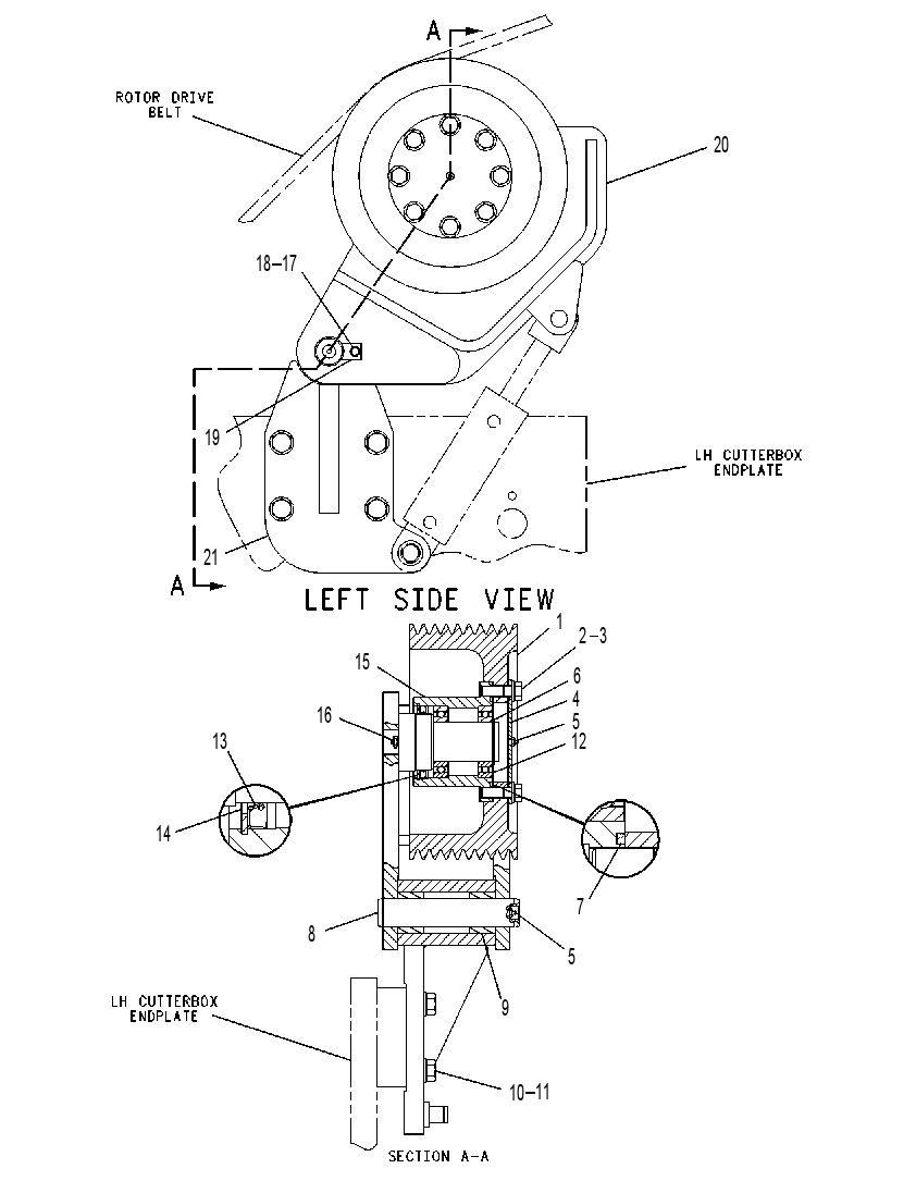 IDLER GP-ROTOR DRIVE 1G7795 CAT
