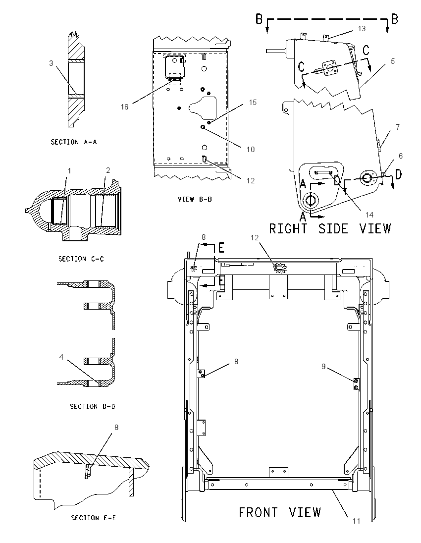 GUARD AS-RADIATOR 1187441 CAT