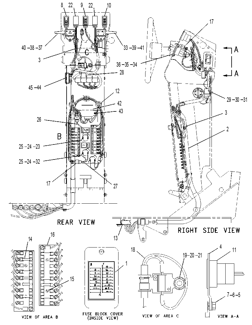 WIRING GP-STEERING CONSOLE 1125975 CAT
