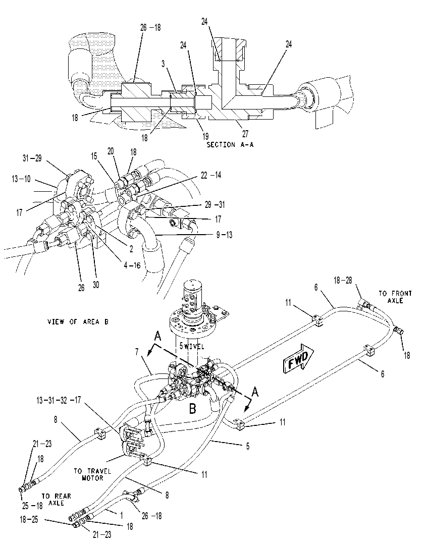 LINES GP-IMPLEMENT & TRAVEL 1428271 CAT